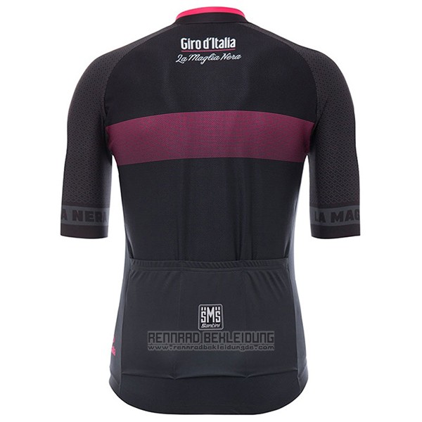 2017 Fahrradbekleidung Giro D'italien Shwarz Trikot Kurzarm und Tragerhose